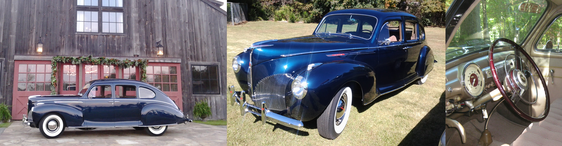 Classic Car Wedding Transportation 1940 Lincoln Zephyr