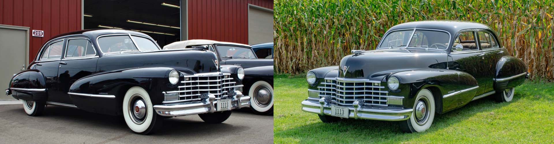Classic Car Wedding Transportation 1946 Cadillac