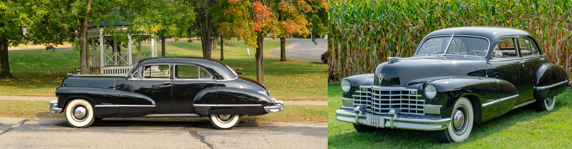 Classic Car Wedding Transportation 1946 Cadillac